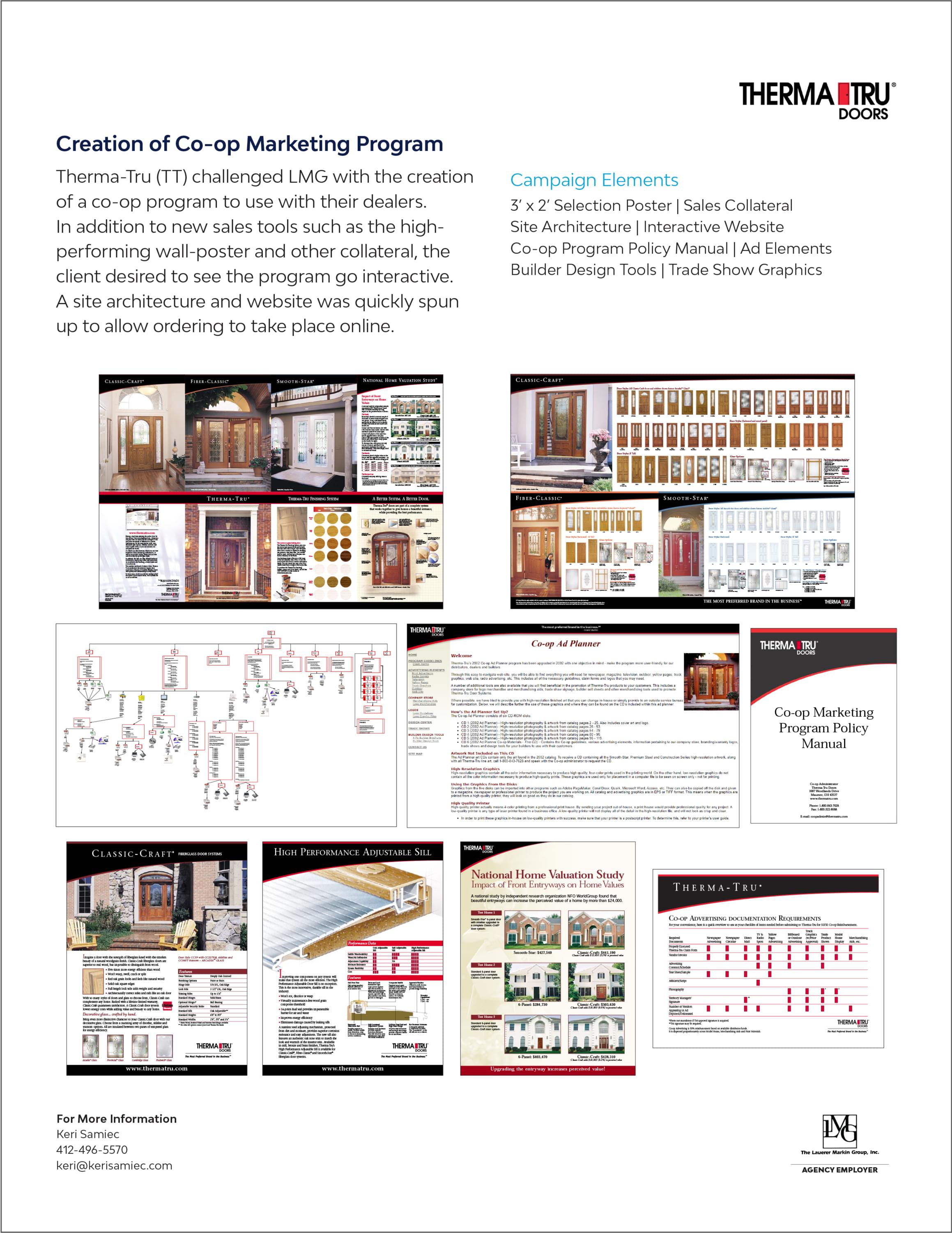A case study for Therma-Tru about the development of a co-op marketing program