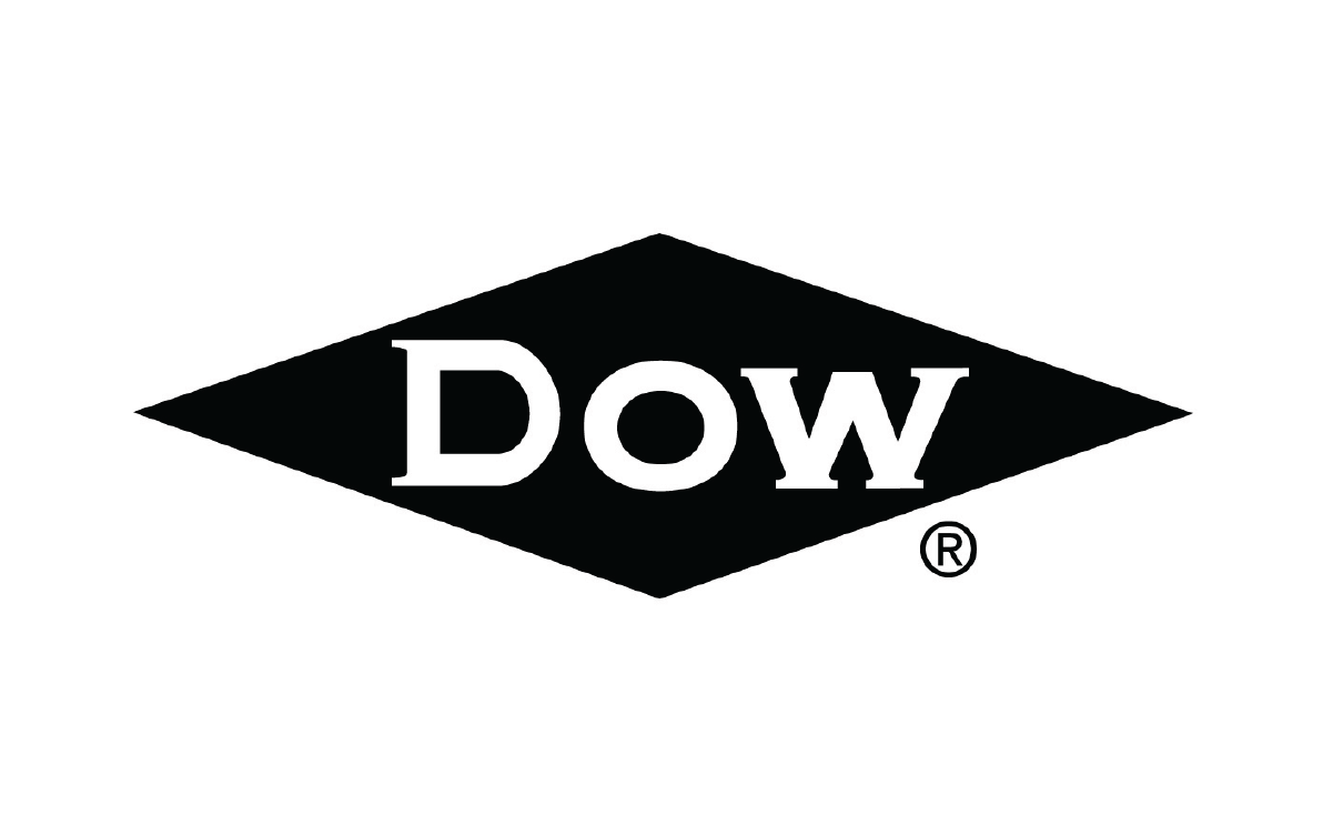 A Dow Chemical logo to represent a client of Keri Samiec the Builder Marketer while he worked at Bozell Kamstra