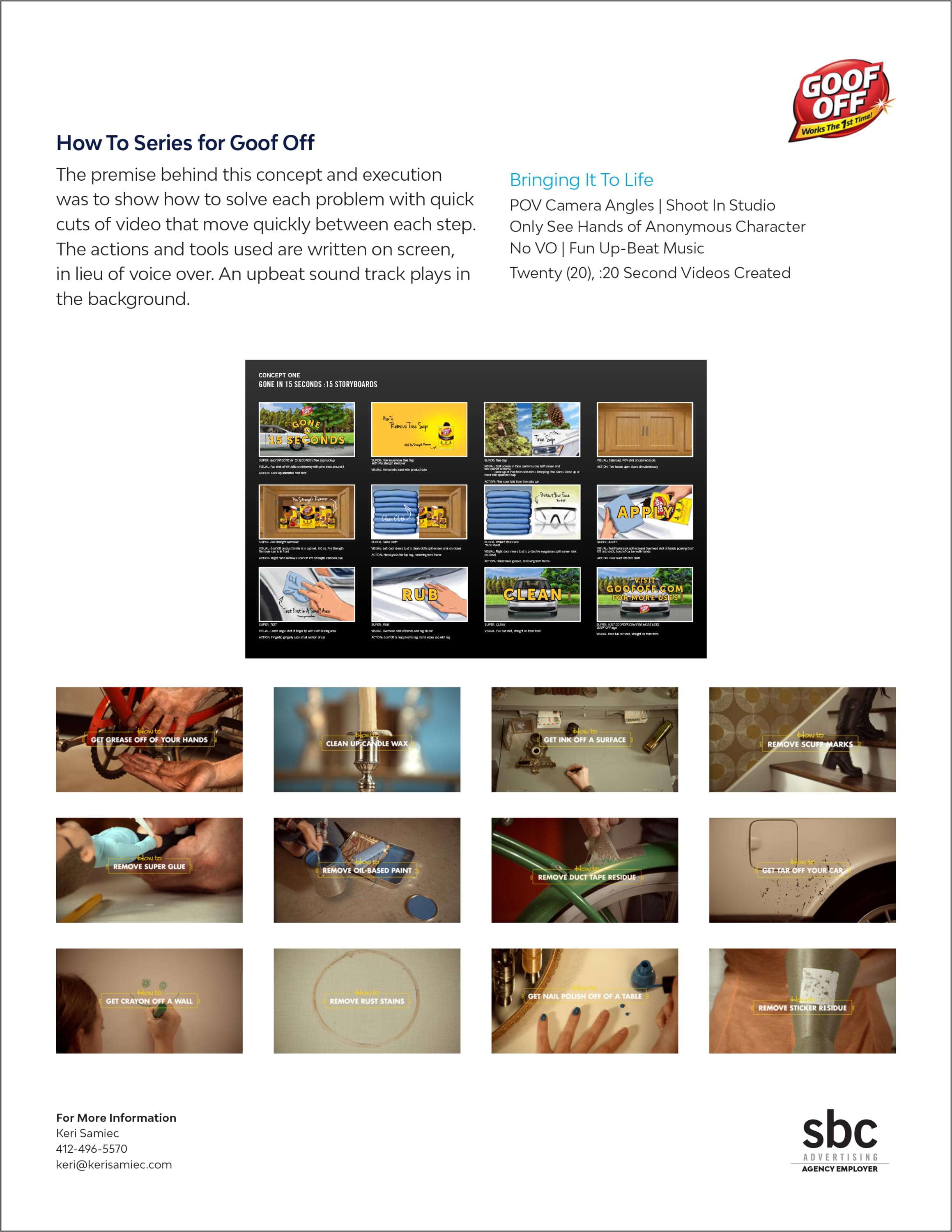A Goof Off case study for the development of YouTube How-To Video Series